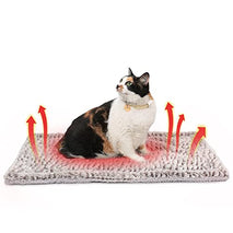 Self Heating Cat Pad Self Warming Bed 27.5" x 18.5" Thermal Heated Cat Mat Extra Warm Pet Mat for Outdoor and Indoor Large Kittens Small Puppy Pets