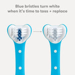 Frida Baby triple-angle toothhugger training toddler toothbrush blue 2 years and up for kids