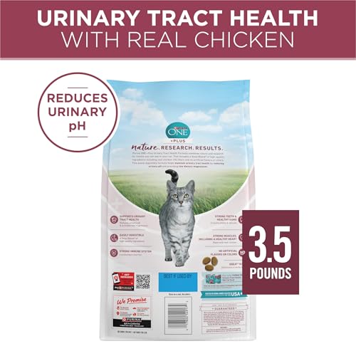 purina one high protein dry cat food urinary tract health formula 3.5 lb bag