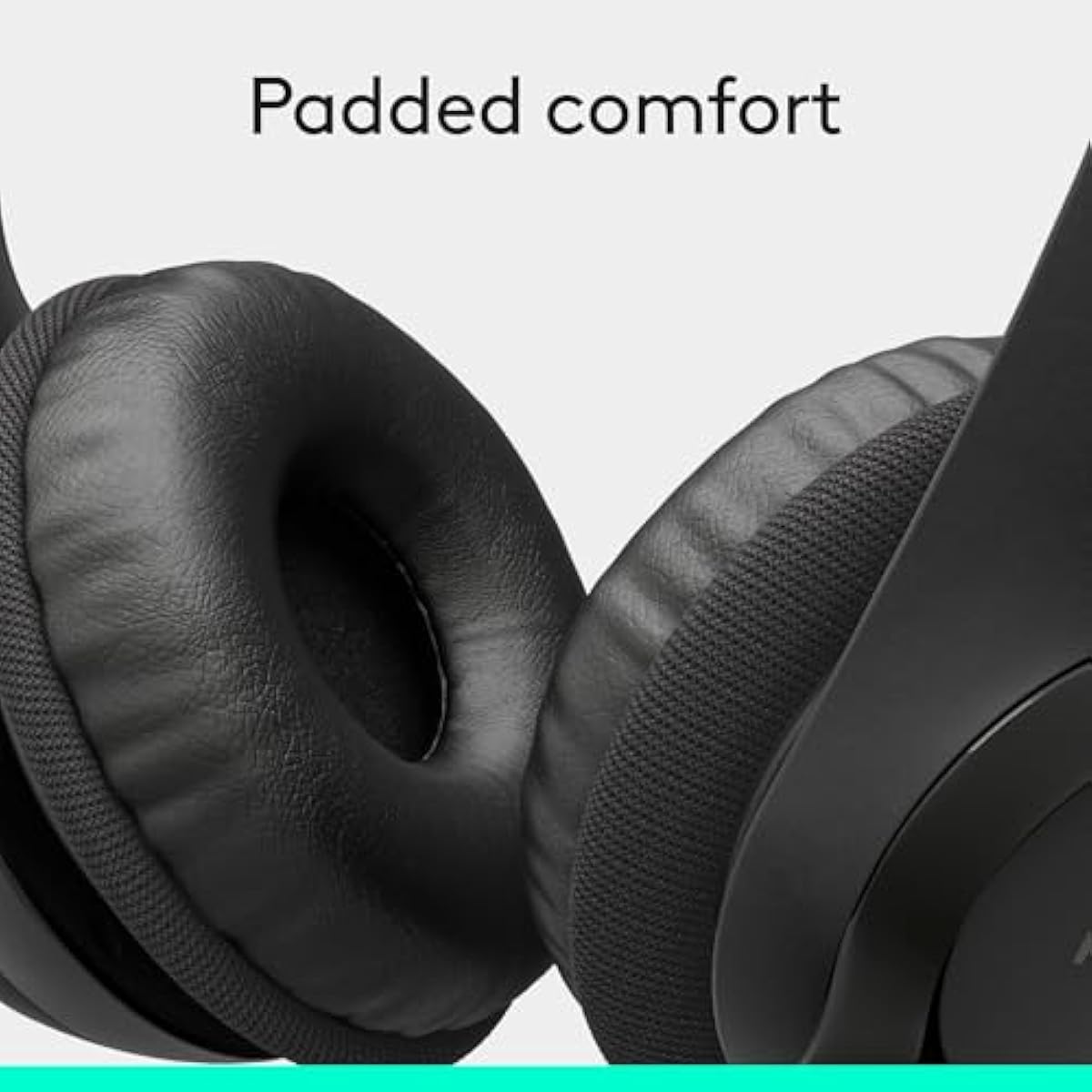 Logitech H390 Wired Headset for PC/Laptop, Stereo Headphones with Noise Cancelling Microphone, USB-A, in-Line Controls, Works with Chromebook - Black