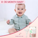 Baby VUXHUAR Tongue Cleaner, 48-Count, Soft Disposable Oral Care Gauze Swabs for 0-36 Months Newborns