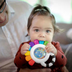 Baby Einstein Outstanding Opus octopus sensory teether rattle multi-use toy, BPA free, chillable, 3 months up, multicolored