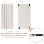 2 PCS Water Absorbent diatomite Coasters, 8.3" x 4" Water Absorbing Stone Tray for Sink, Stone Drying mat for Kitchen Counter, Stone soap Tray Used for Hand Soaps & toiletries & Plants