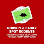 Tomcat Super Hold Glue Traps Mouse Size for Mice, Cockroaches, Spiders, and Scorpions, Ready-To-Use, 4 Traps