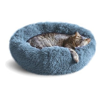 Whiskers & Friends 20-inch and 23-inch round cat and dog beds for indoor pets with orthopedic support and self-warming features