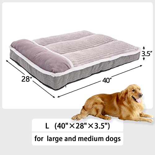 windracing large dog bed with pillow for crate kennel and sofa medium jumbo super soft pet bed furniture