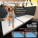 rouwinne large space dog car seat cover back seat extender 420lbs load capacity waterproof pet bed