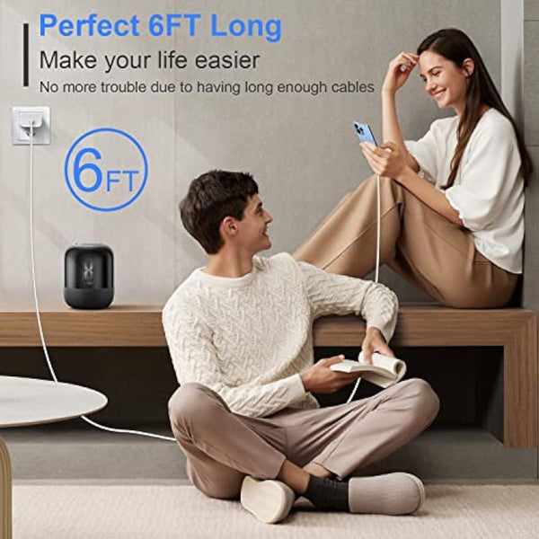 RCTech 3Pack 6FT Lightning cable MFi certified iPhone fast charger