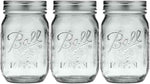 Ball Wide Mouth Glass Mason Jars with Lids and Bands, Used for Canning, Pickling, Juice, Jam, Jelly, Quart Size 32 Ounce (Pack of 2)