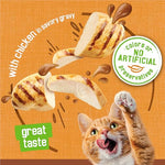 purina friskies wet cat food extra gravy pate with chicken in savory, 5.5 oz cans, pack of 24