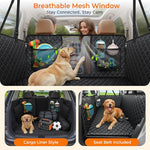 urpower back seat extender for large dogs, 550lbs capacity, waterproof, non-slip, hard bottom dog car seat cover for cars and suvs