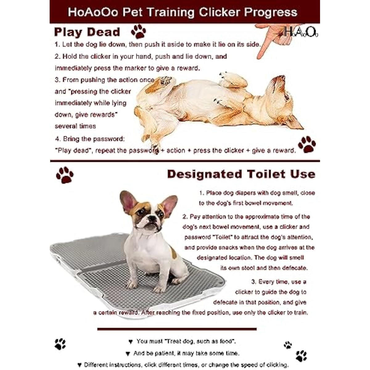 Pet Training Clicker with Wrist Strap - Dog Training Clickers (New Black + Blue)