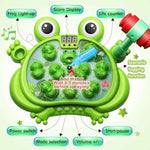 HopeRock Whack A Frog Game for 2-5 Year Old Toddler Boys, 45 Levels, 9 Music, Spray and Light-up, Early Learning Gift