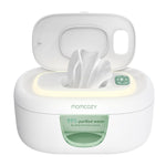 Momcozy baby wipe warmer with large capacity, spring design, fast heating, and night light