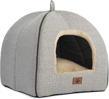 WindRacing cat bed for indoor cats with removable cushion and washable pillow, small and medium pet bed furniture
