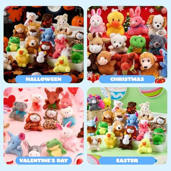 Joyin 24 Pack Mini Animal Plush Toys, 3