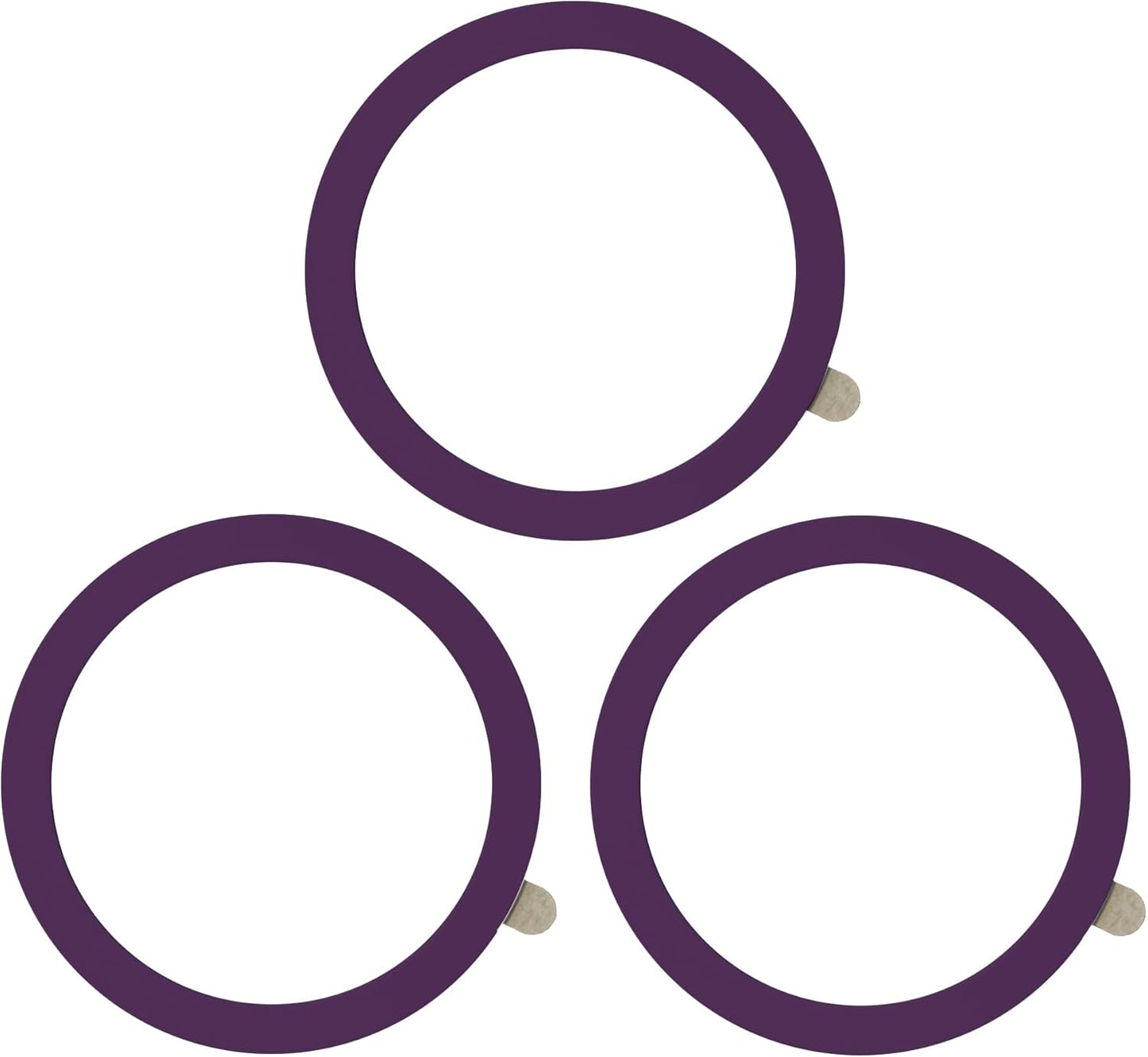 TENOC Universal Metal Ring Sticker for Magnetic Charger Compatible with iPhone/Samsung/Android All Cellphones, Magnetic Mount/Phone Holder Conversion Accessories, 3Pcs, Black