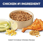 Hills science diet indoor adult 1-6 easy litter box cleanup dry cat food chicken recipe 15.5 lb bag