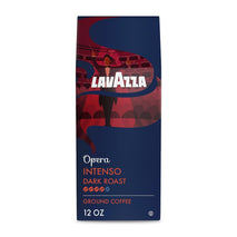 Lavazza Opera Intenso 12oz Ground Coffee, Dark Roast, Arabica and Robusta Beans, Ideal for Drip Brewers, Bold and Balanced Taste