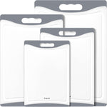 Set of 4 Extra Large Plastic Cutting Boards for Kitchen