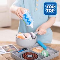 Melissa & Doug Simmer & Stir Stovetop Play Set with Water Wow!® Color Changing Play Food Preschool Toy Ages 3+