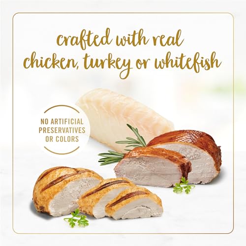 Purina Fancy Feast Delights with Cheddar Grilled Chicken, Turkey or Whitefish and Cheddar Cheese Feast in Gravy Wet Cat Food Variety Pack - (Pack of 24) 3 oz. Cans