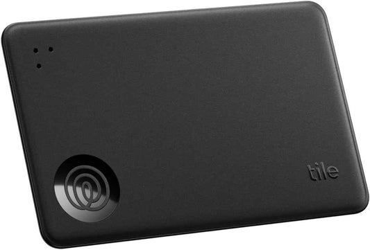 Tile by Life360 Slim - Wallet Finder, Bluetooth Tracker and Item Locator for Luggage Tags, Passports and More. Both iOS and Android Compatible. Phone Finder. 1-Pack (Black)