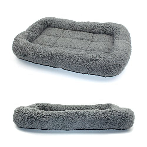 Enjoying 10" x 15" Polycotton Pet Bed with Pillow and Anti Skid Bottom for Cats, Puppies, and Small Dogs