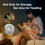 Momcozy Natural Baby Bottle, Wide-Neck, BPA Free Breast Milk Container, Storage Collection Bottle for Fridge & Milk Cooler, Breastfeeding Essential, 11 oz, 4 pcs