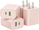 4 Pack USB C Charger Block for iPhone and iPad