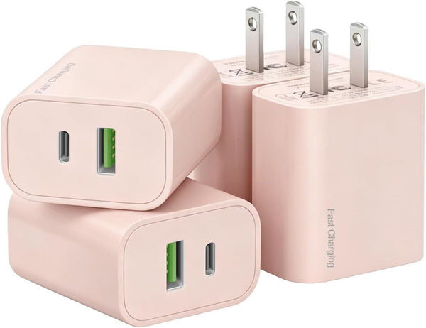 4 Pack USB C Charger Block for iPhone and iPad