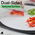 GORILLA GRIP Reversible Kitchen Cutting Board Set of 3, US Designed, Nonporous, Dishwasher Safe, Black