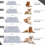 Vonabem 36 inch Deluxe Plush Grey Dog Bed Crate Pad for Medium Small Sized Dogs, Anti-Slip and Soft Kennel Pads