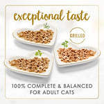 Purina fancy feast grilled wet cat food poultry and beef 3 oz cans variety pack