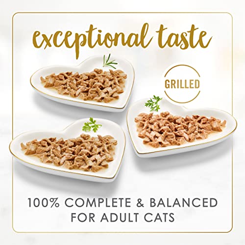 Purina fancy feast grilled wet cat food poultry and beef 3 oz cans variety pack