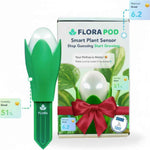 Flora Pod AI-Powered Smart Plant Monitor, Indoor or Outdoor, Personalized Alerts for Moisture, Temperature, Humidity, and Light