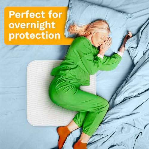 green lifestyle washable underpads for incontinence bed pads, pet pads, and seniors (pack of 4, 34x36)