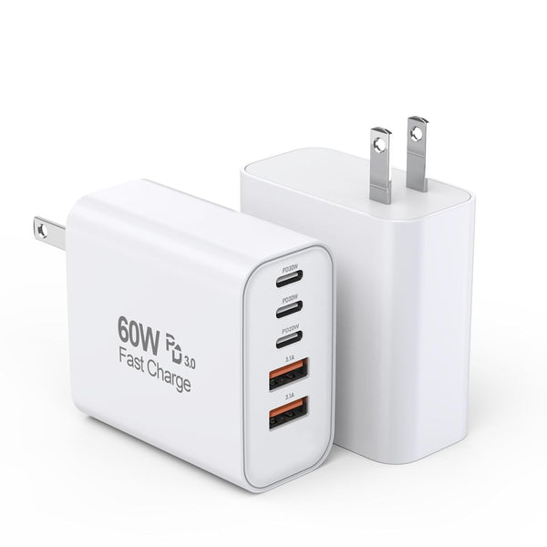 iPhone 17/16 Charger Block, 2Pack 20W Dual Port PD Fast USB C Wall Charger Adapter + USB A Quick Charging Brick Plug Compatible with iPhone Air/17/16/15/14/13/12/11/Pro Max/Plus/XS/XR/X,iPad,AirPods