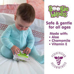 boogie wipes unscented baby wet wipes 180 count pack of 6 vitamin e aloe chamomile natural saline