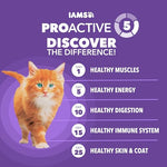 iams proactive health kitten dry cat food with chicken, 7 lb bag, complete and balanced nutrition