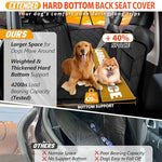 rouwinne large space dog car seat cover back seat extender 420lbs load capacity waterproof pet bed