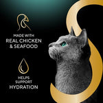 sheba selections filets in broth, 1.3 oz cups, 24 count, adult cat food wet recipe meal complement
