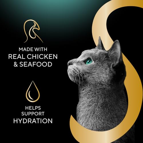 sheba selections filets in broth, 1.3 oz cups, 24 count, adult cat food wet recipe meal complement