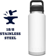 YETI Rambler 36 oz Bottle with Chug Cap and Stainless Steel Construction
