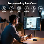 Quntis computer monitor lamp for eye caring with auto-dimming and touch control