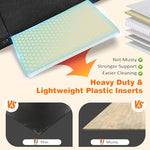 urpower pu leather backseat extender for dogs, waterproof car seat cover, hard bottom dog car hammock for sedans and suvs