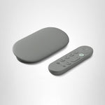 google tv streamer 4k porcelain remote voice search 32gb storage smart home control