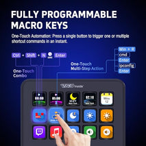 vsninside macro keypad stream controller deck gaming streaming shortcut keyboard