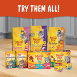 meow mix tender centers basted bites dry cat food, 3 pound, 4 pack, chicken & tuna flavor