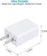 USB Wall Charger Compatible with iPhone, Samsung, and More